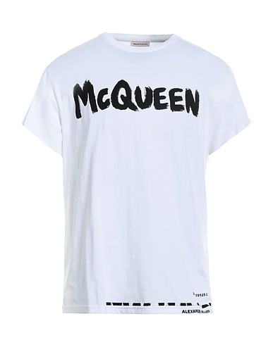 MCQUEEN T-shirt Blanc 100% Coton
