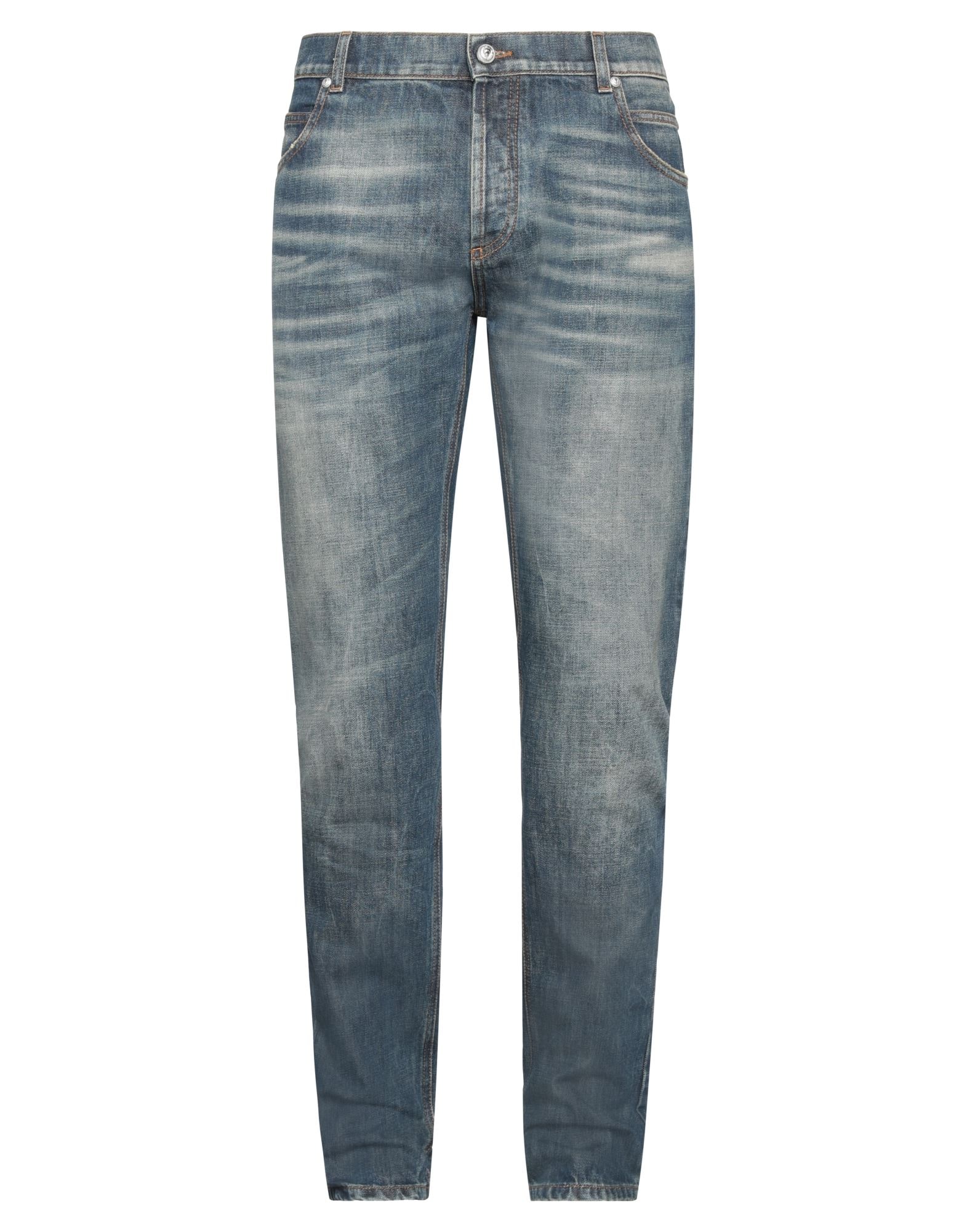 BALMAIN | Blue Men's Denim Pants | YOOX
