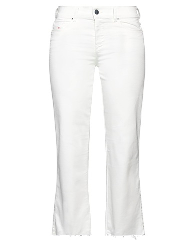 DIESEL Denim pants White 68% Cotton, 32% Polyester