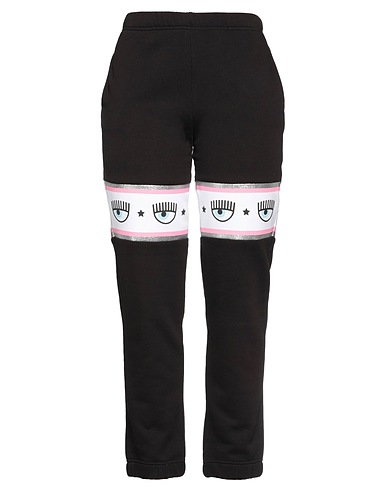 CHIARA FERRAGNI Casual trouser Black 100% Cotton
