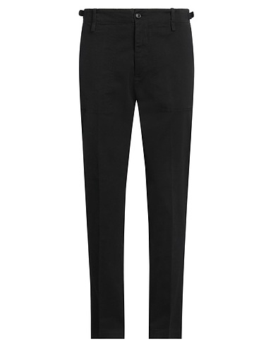 GRIFONI Casual pants Black 98% Cotton, 2% Elastane