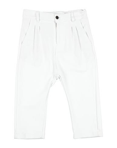 MANUEL RITZ Casual trouser White 100% Cotton
