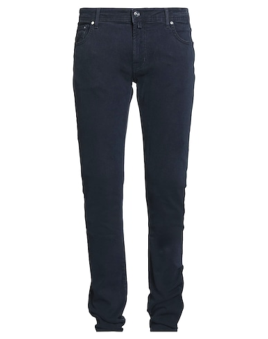 JACOB COHЁN Casual trouser Midnight blue 97% Cotton, 3% Elastane