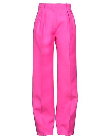 VALENTINO GARAVANI Casual trouser PINK PP COLLECTION Fuchsia 65% Virgin Wool, 35% Silk