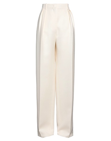 VALENTINO GARAVANI Formal trouser PINK PP COLLECTION AVORIO 65% Virgin Wool, 35% Silk