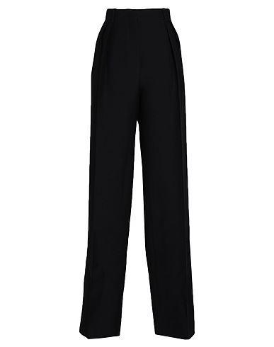 VALENTINO GARAVANI クラシックパンツ PINK PP COLLECTION ブラック バージンウール 65% / シルク 35%