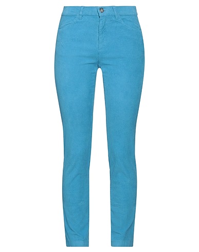DIANA GALLESI Casual trouser Azure 98% Cotton, 2% Elastane