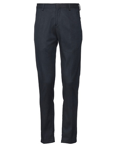 AGLINI Casual trouser Navy blue 58% Viscose, 28% Polyester, 12% Virgin Wool, 2% Elastane