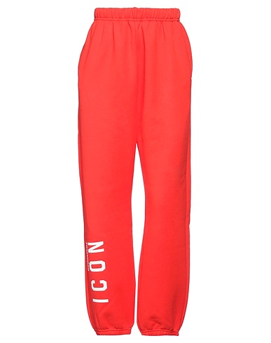 DSQUARED2 Casual trouser ICON Tomato red 100% Cotton
