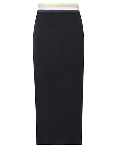 WILDREAMERS Long skirt Black 95% Viscose, 5% Elastane