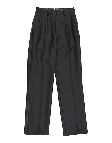 MAISON MARGIELA Casual pants Black 70% Wool, 30% Mohair wool, Polyester, Silk