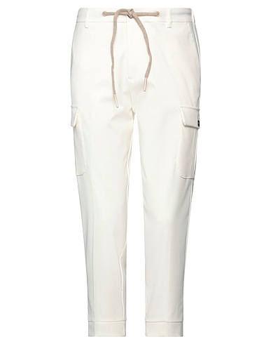 GAZZARRINI Cargo Off white 75% Polyester, 23% Rayon, 2% Elastane