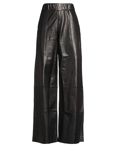 SPRWMN Casual trouser Black 100% Lambskin