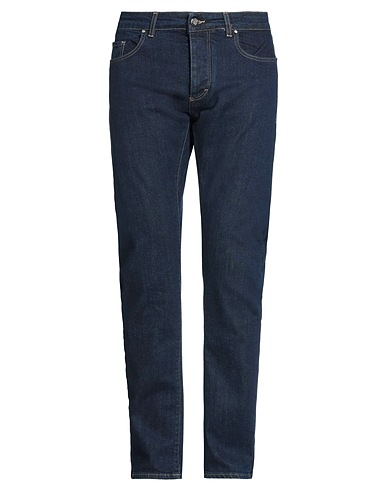 FRANKIE MORELLO Denim trousers Blue 99% Cotton, 1% Lycra®