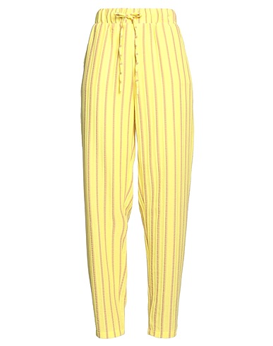 HOUSE OF HOLLAND Casual trouser Yellow 63% Polyester, 37% Viscose