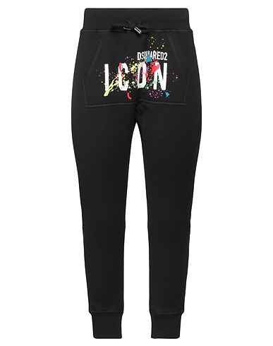 DSQUARED2 Pantalone Nero 100% Cotone, Elastan
