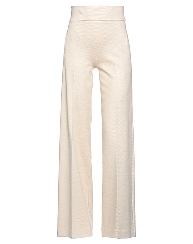 D.EXTERIOR Casual trouser Beige 42% Cotton, 33% Viscose, 23% Polyester, 2% Elastane