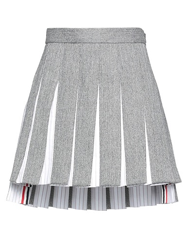 THOM BROWNE Minigonna Nero 100% Lana, Cupro, Cotone