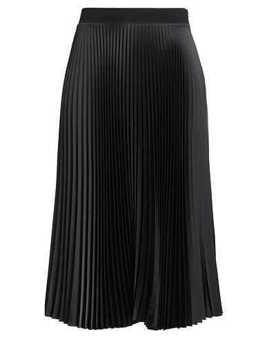 D.EXTERIOR Midi skirt Black 97% Polyester, 3% Elastane, Wool, Viscose, Metallic Polyester