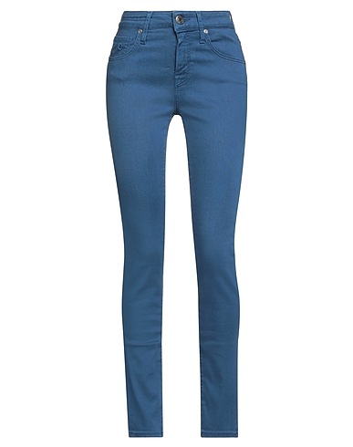JACOB COHЁN Denim trousers Slate blue 63% Lyocell, 30% Cotton, 5% Polyester, 2% Elastane