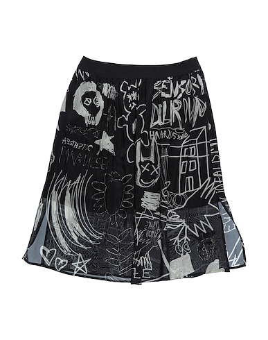 DIESEL Skirt Black 100% Viscose, Polyester, Ceramic