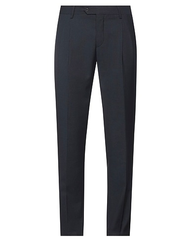 AGLINI Casual trouser Black 65% Polyester, 35% Viscose