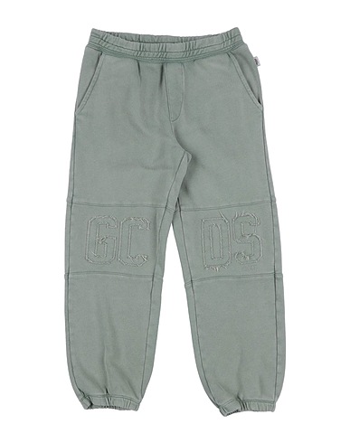 GCDS MINI Casual trouser Sage green 100% Cotton