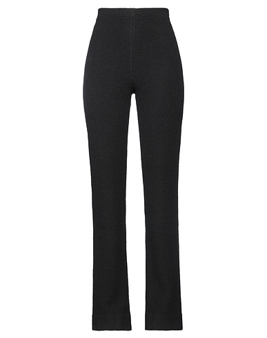 ST. JOHN Casual trouser Black 43% Cotton, 40% Polyester, 17% Wool