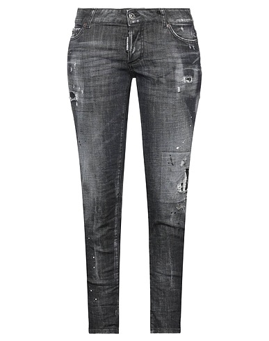 DSQUARED2 Denim pants Charcoal 98% Mako Cotton, 2% Elastane