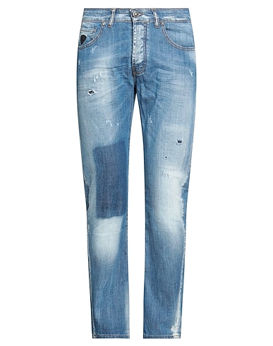 JOHN RICHMOND Denim trousers Blue 98% Cotton, 2% Elastane
