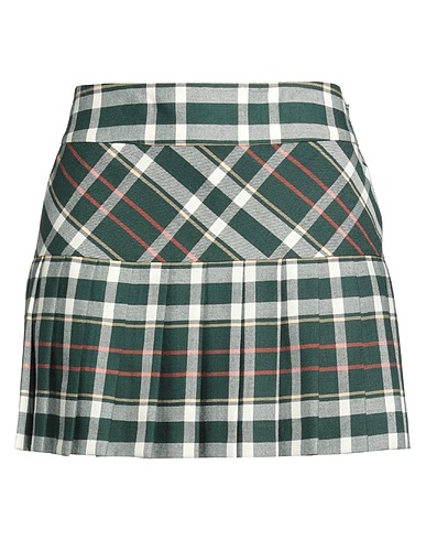 DSQUARED2 Mini skirt Dark green 60% Wool, 40% Viscose
