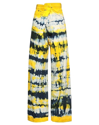 DARKPARK Denim trousers Yellow 100% Cotton