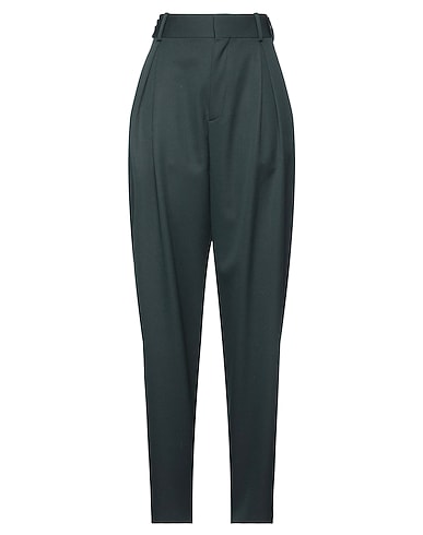 BOTTEGA VENETA Casual trouser Dark green 98% Wool, 2% Elastane