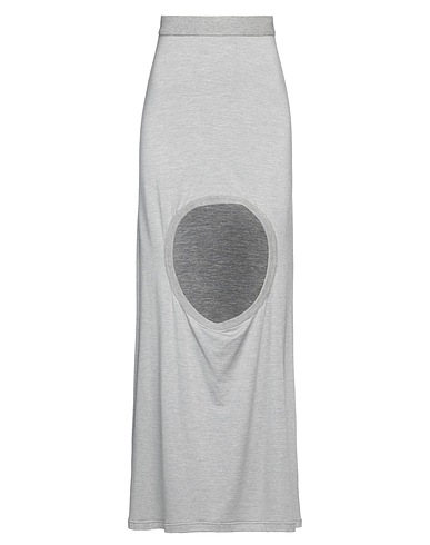 BURBERRY Long skirt Grey 96% Silk, 4% Elastane