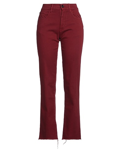 JACOB COHЁN Casual trouser Burgundy 93% Cotton, 5% Elastomultiester, 2% Elastane, Polyester