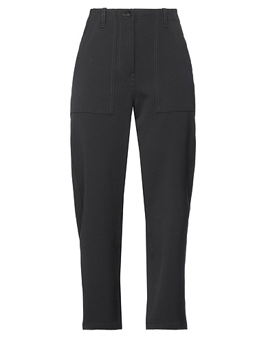 A.B. Casual pants Black 53% Polyester, 43% Virgin Wool, 4% Elastane