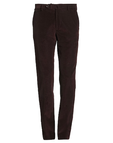 TAGLIATORE Casual trouser Dark brown 98% Cotton, 2% Elastane