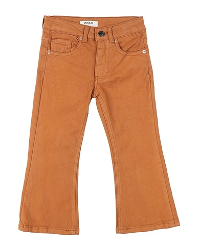 VICOLO Denim trousers Camel 98% Cotton, 2% Elastane