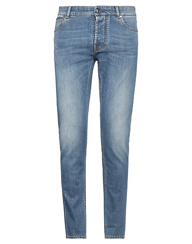 MASSIMO REBECCHI Denim pants Blue 85% Cotton, 14% Lyocell, 1% Elastane