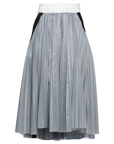 NIKE Midi skirt Grey 100% Polyester, Polyamide