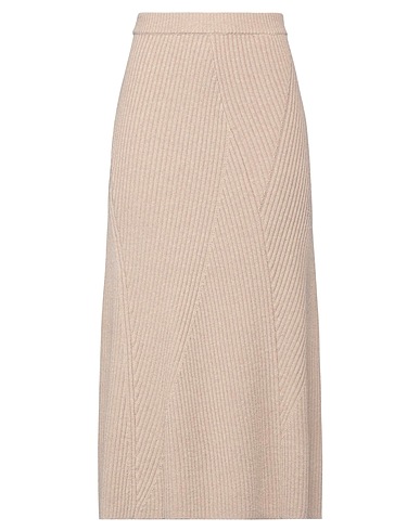JOSEPH Gonna midi Tortora 50% Cotone, 40% Lana, 10% Cachemire
