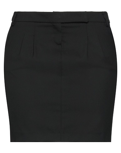 HANITA Mini skirt Black 64% Polyester, 34% Viscose, 2% Elastane
