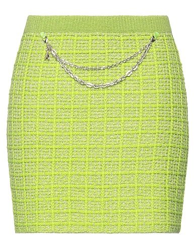 PATRIZIA PEPE Mini skirt Lime green 56% Cotton, 22% Polyamide, 16% Viloft®, 6% Polyester