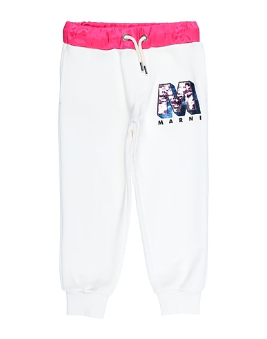 MARNI Casual trouser Ivory 100% Cotton, Viscose
