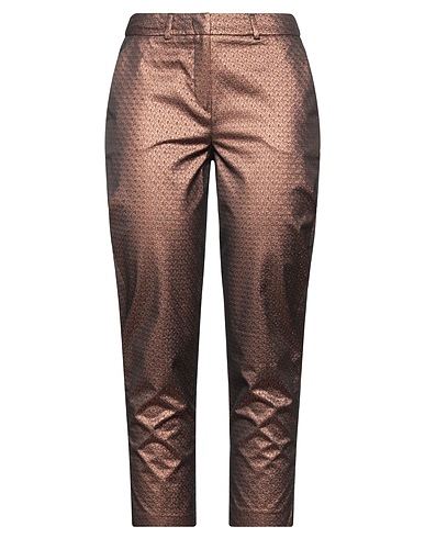 HANITA Casual trouser Copper 75% Polyester, 25% Metallized polyamide
