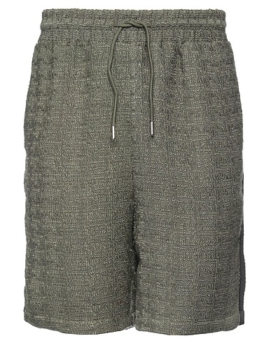 JOHN RICHMOND Shorts & Bermuda Military green 50% Polyester, 50% Acrylic