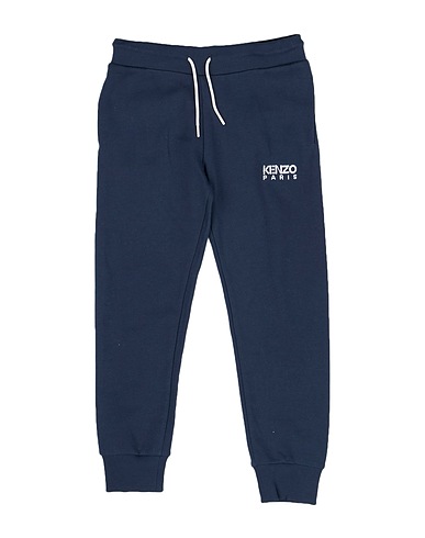 KENZO KIDS Casual trouser Navy blue 100% Cotton