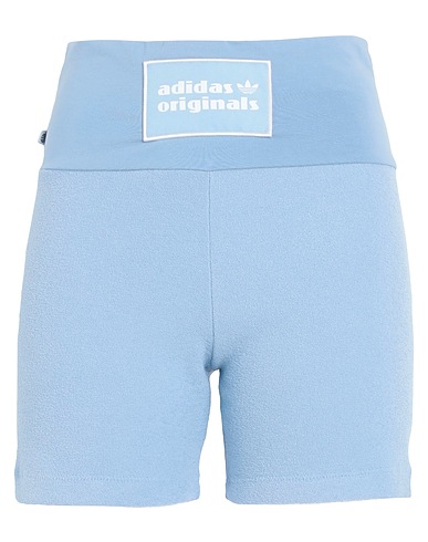 ADIDAS ORIGINALS Shorts y Bermudas ORIGINALS TOWEL HIGH WAIST BIKE SHORTS
 Azul celeste 74% Poliéster reciclado, 26% Viscosa