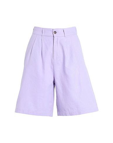 ONLY Shorts & Bermuda Lilac 55% Linen, 45% Viscose