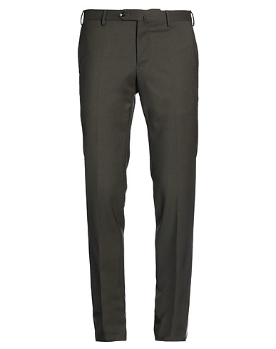 PT Torino Casual pants Military green 95% Virgin Wool, 5% Elastane